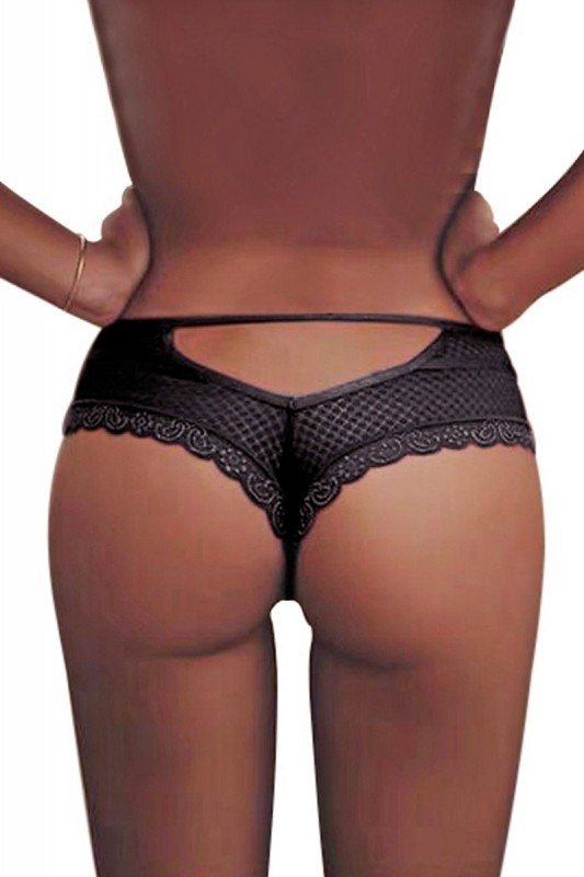 Tanga dentelle noir - Culottes & Strings - MyLibido