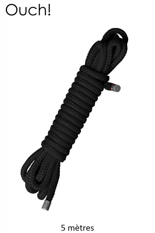 Corde de 5 m noire pour bondage