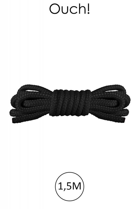 Corde de bondage 1,5 m - noire