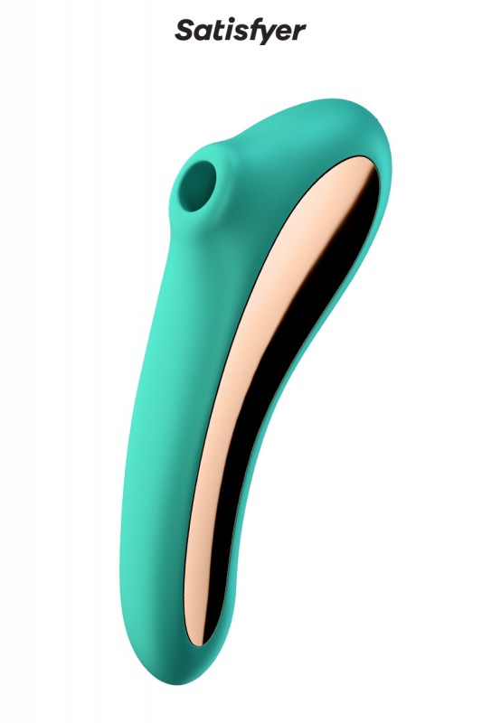 Stimulateur Dual Kiss vert - Satisfyer