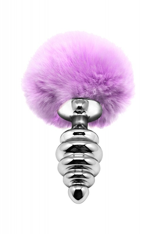 Plug métal Fluffy Twist M mauve - Alive