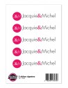 J&M - 5 stickers signature Jacquie et Michel | Jacquie & Michel