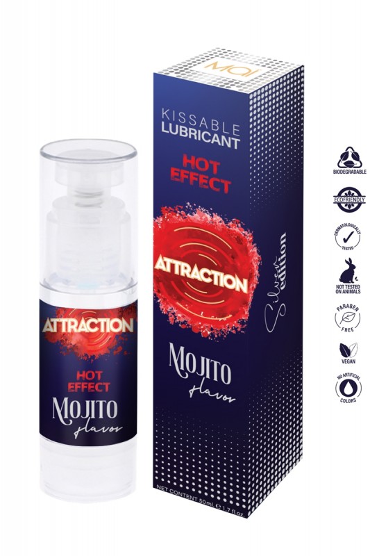 Hot Effect - Lubrifiant embrassable Mojito | Attraction cosmetics