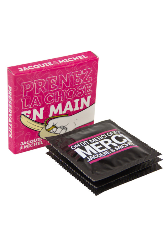 Pochette de 3 préservatifs Jacquie et Michel | Jacquie & Michel