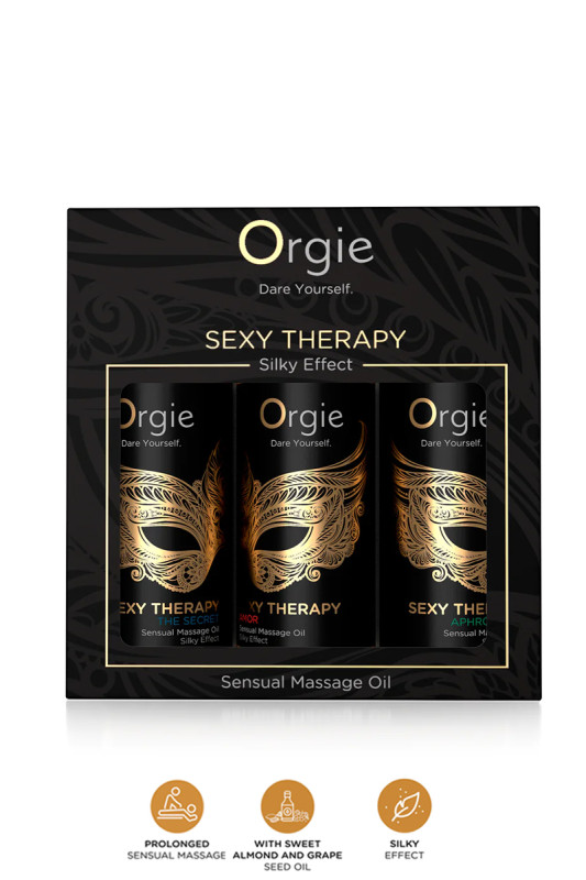 Coffret Sexy Therapy Collection - 3 huiles de massage sensuel | Orgie