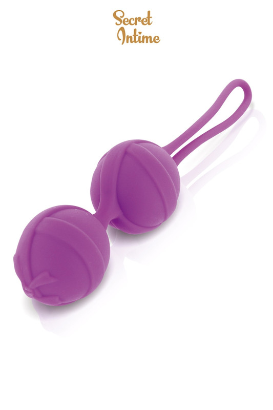 Boules de Geisha Double Stimulation Violet Intense | Secret intime